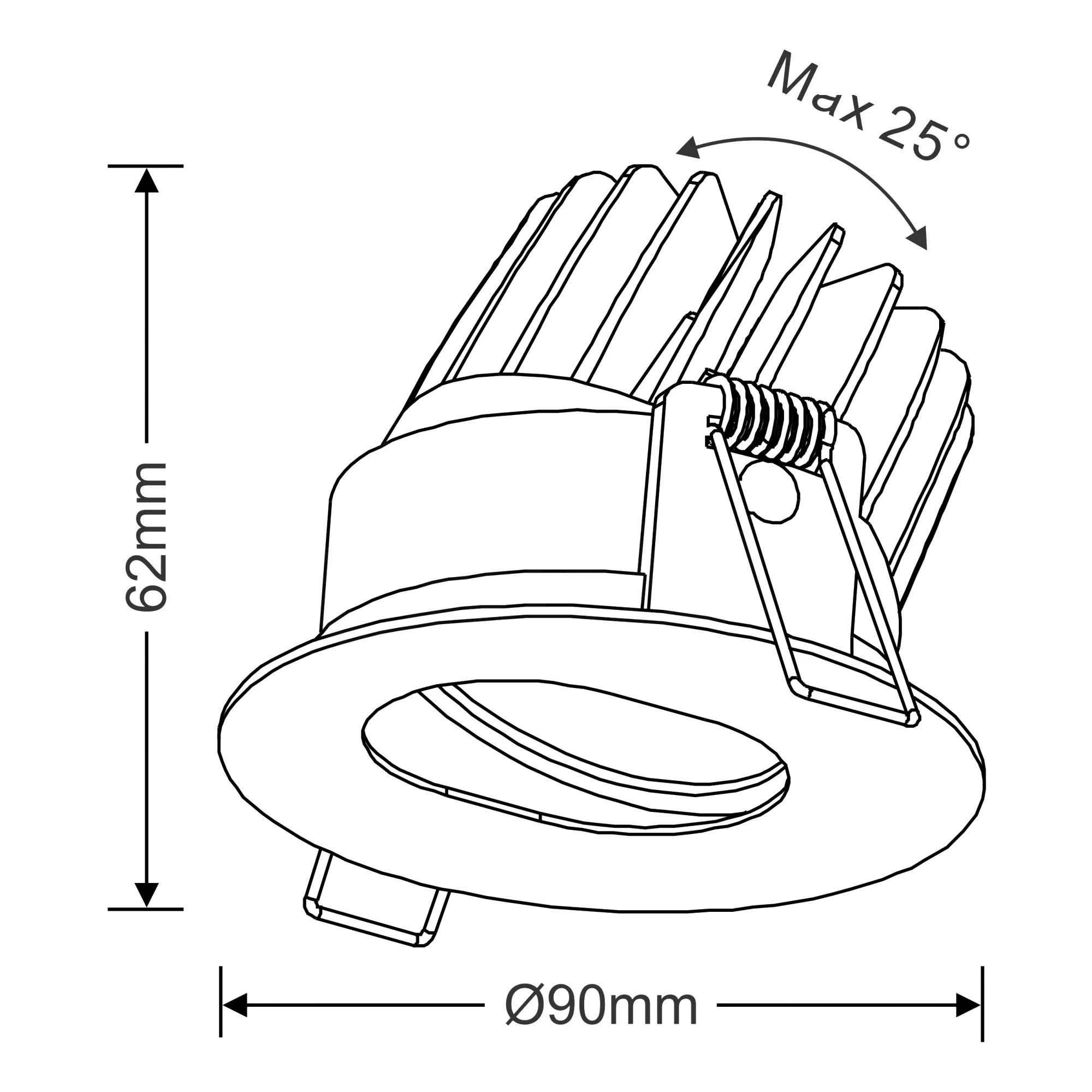 Buro 10 Recessed Ceiling Luminaires Dlux Round Recess Ceiling